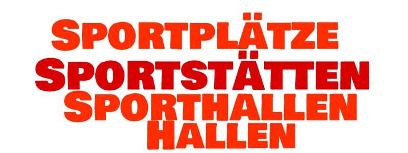 Sportstätten Wordcloud
