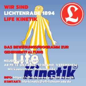 Life Kinetik - Neuer Kurs @ Vereinsheim des VfL Lichtenrade | Berlin | Berlin | Deutschland